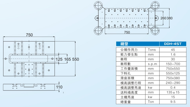 DDH-45T 高將閉式雙點高速沖床