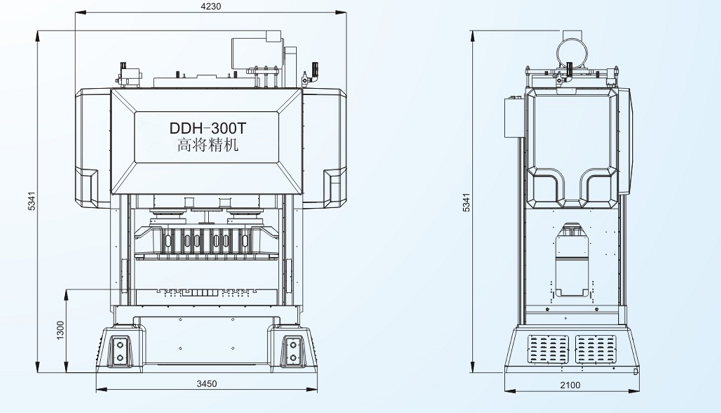 DDH-300T閉式雙點(diǎn)高速精密沖床