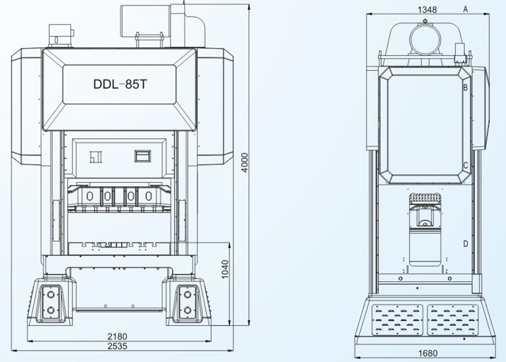 DDL-85T閉式雙點(diǎn)高速精密沖床