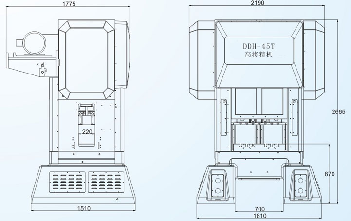 DDH-45T 高將閉式雙點高速沖床