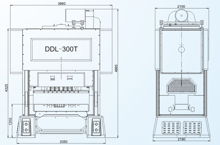 DDL-300T 高將閉式雙點(diǎn)高速?zèng)_床